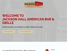 Tablet Screenshot of jacksonhallbarandgrille.com